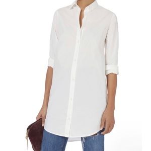 Brochu Walker Violet shirt dress white button down